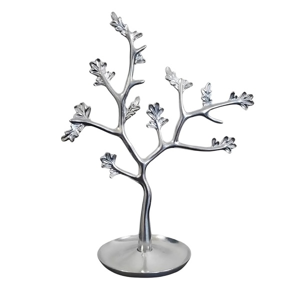 LC Lauren Conrad Polished Silver Necklace Tree - Picture 2 of 6